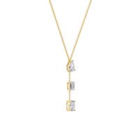 Trio Forma Drop Lab Grown Diamond Necklace - Ophiratbf