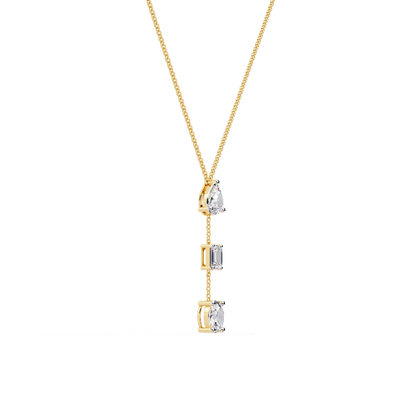 Trio Forma Drop Lab Grown Diamond Necklace