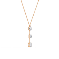 Trio Forma Drop Lab Grown Diamond Necklace - Ophiratbf