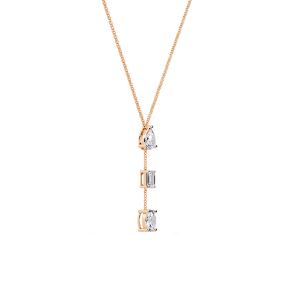 Trio Forma Drop Lab Grown Diamond Necklace