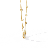 Skyline Baguette Cluster Lab Grown Diamond Necklace - Ophiratbf