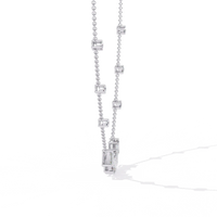 Skyline Baguette Cluster Lab Grown Diamond Necklace - Ophiratbf