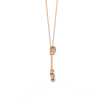 Cascade Pear Baguette Lab Grown Diamond Lariat Necklace - Ophiratbf