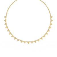Petal Cascade Fringe Lab Grown Diamond Necklace - Ophiratbf