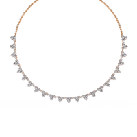 Petal Cascade Fringe Lab Grown Diamond Necklace - Ophiratbf