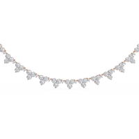 Petal Cascade Fringe Lab Grown Diamond Necklace - Ophiratbf