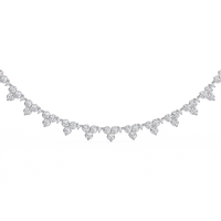 Petal Cascade Fringe Lab Grown Diamond Necklace - Ophiratbf