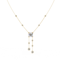 Solitaire Dazzle Drop Lab Grown Diamond Necklace - Ophiratbf