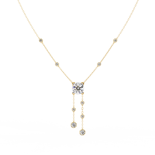 Solitaire Dazzle Drop Lab Grown Diamond Necklace