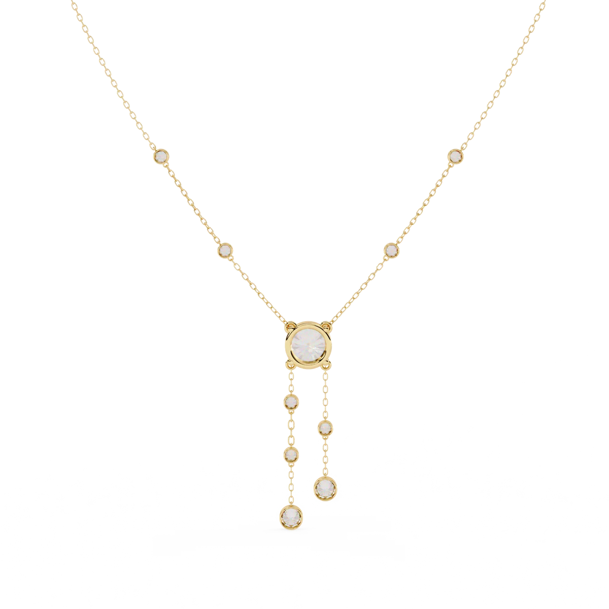 Solitaire Dazzle Drop Lab Grown Diamond Necklace - Ophiratbf