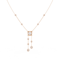 Solitaire Dazzle Drop Lab Grown Diamond Necklace - Ophiratbf