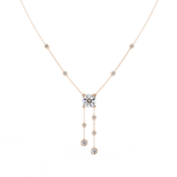 Solitaire Dazzle Drop Lab Grown Diamond Necklace - Ophiratbf
