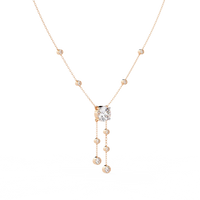 Solitaire Dazzle Drop Lab Grown Diamond Necklace - Ophiratbf