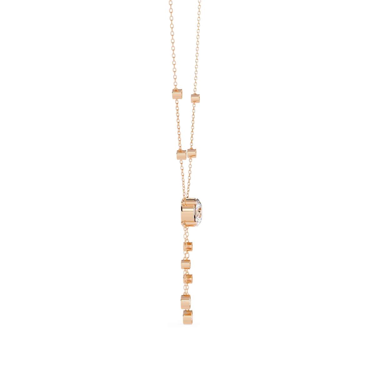 Solitaire Dazzle Drop Lab Grown Diamond Necklace - Ophiratbf