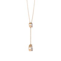 Aura Bezel Lariat Lab Grown Diamond Necklace - Ophiratbf