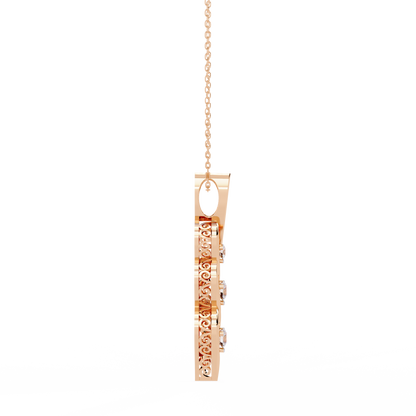Trinity Swirl Lab Grown Diamond Pendant