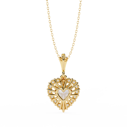 Sunbeam Heartburst Lab Grown Diamond Pendant