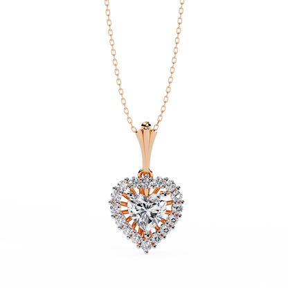 Sunbeam Heartburst Lab Grown Diamond Pendant