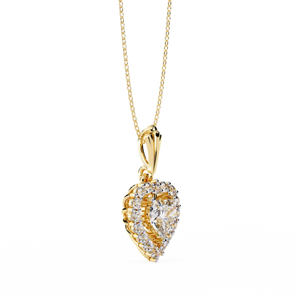 Sunbeam Heartburst Lab Grown Diamond Pendant