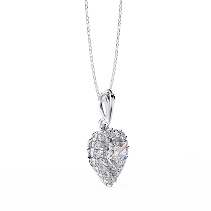 Sunbeam Heartburst Lab Grown Diamond Pendant