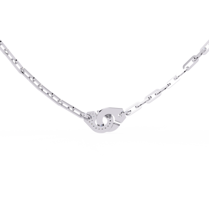 Lock & Link Chic Lab Grown Diamond Necklace
