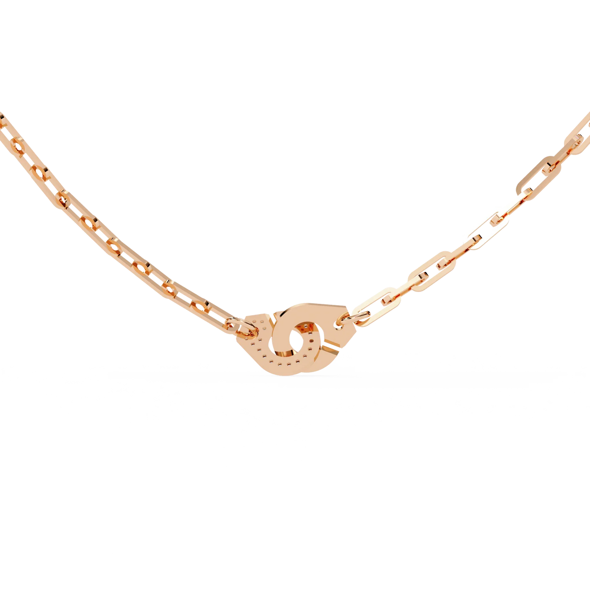 Lock & Link Chic Lab Grown Diamond Necklace - Ophiratbf