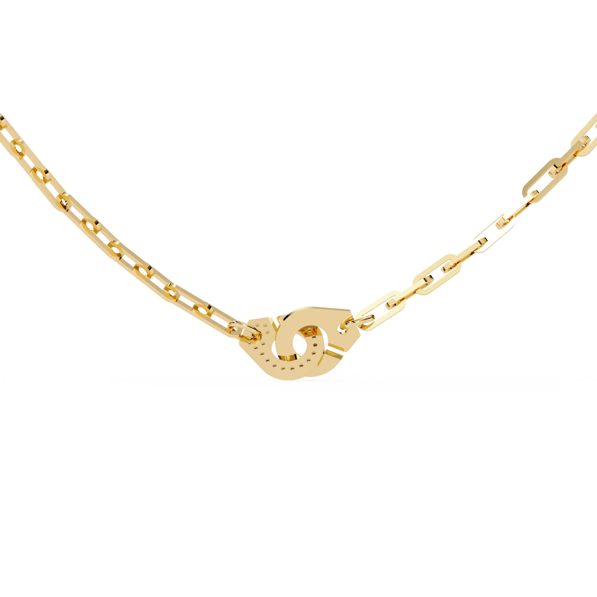 Lock & Link Chic Lab Grown Diamond Necklace - Ophiratbf