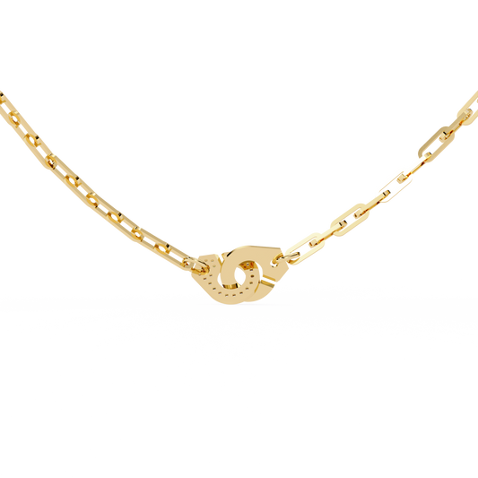 Lock & Link Chic Lab Grown Diamond Necklace