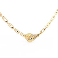 Lock & Link Chic Lab Grown Diamond Necklace - Ophiratbf