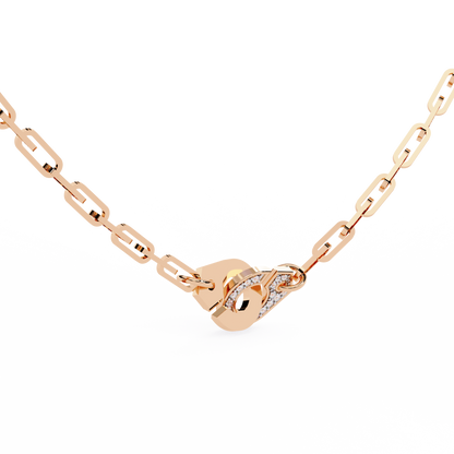 Lock & Link Chic Lab Grown Diamond Necklace