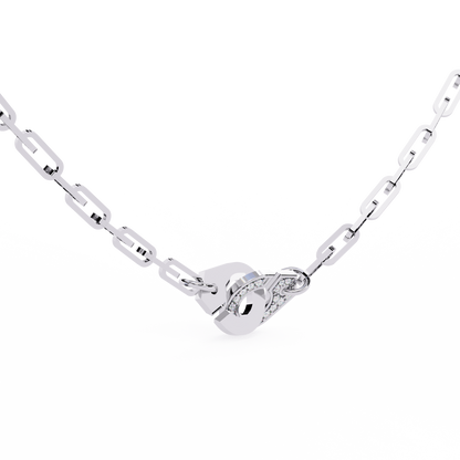 Lock & Link Chic Lab Grown Diamond Necklace