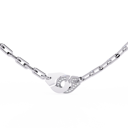 Lock & Link Chic Lab Grown Diamond Necklace