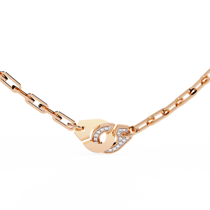 Lock & Link Chic Lab Grown Diamond Necklace