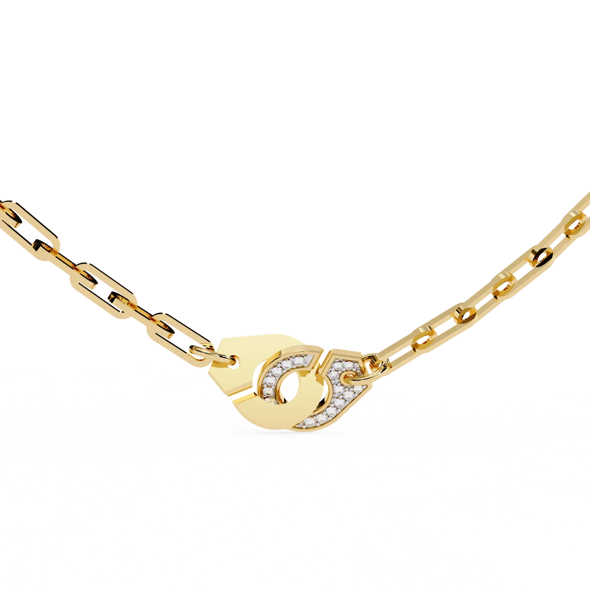 Lock & Link Chic Lab Grown Diamond Necklace - Ophiratbf