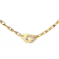 Lock & Link Chic Lab Grown Diamond Necklace - Ophiratbf