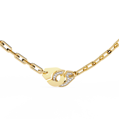 Lock & Link Chic Lab Grown Diamond Necklace