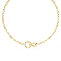 Paragon Pave Lock Tennis Lab Grown Diamond Necklace - Ophiratbf