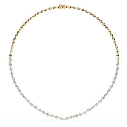 Twista Tennis Lab Grown Diamond Necklace