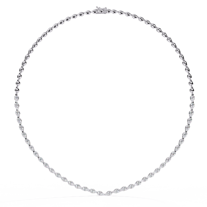 Twista Tennis Lab Grown Diamond Necklace