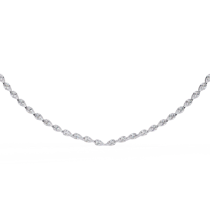Twista Tennis Lab Grown Diamond Necklace