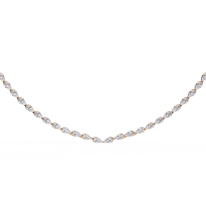Twista Tennis Lab Grown Diamond Necklace