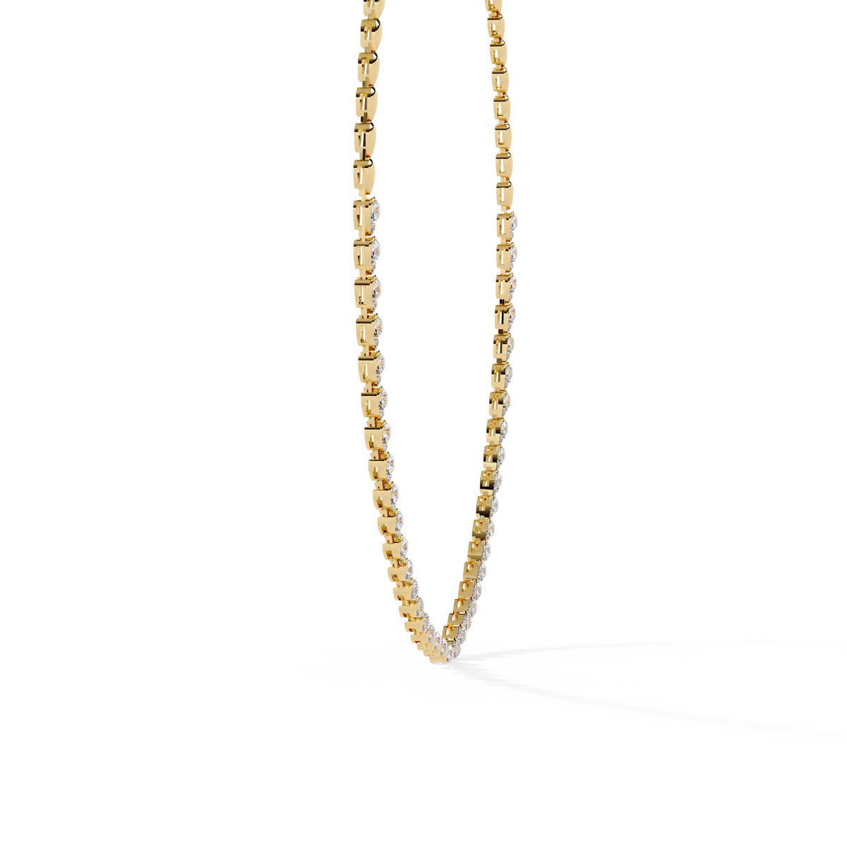 Twista Tennis Lab Grown Diamond Necklace - Ophiratbf
