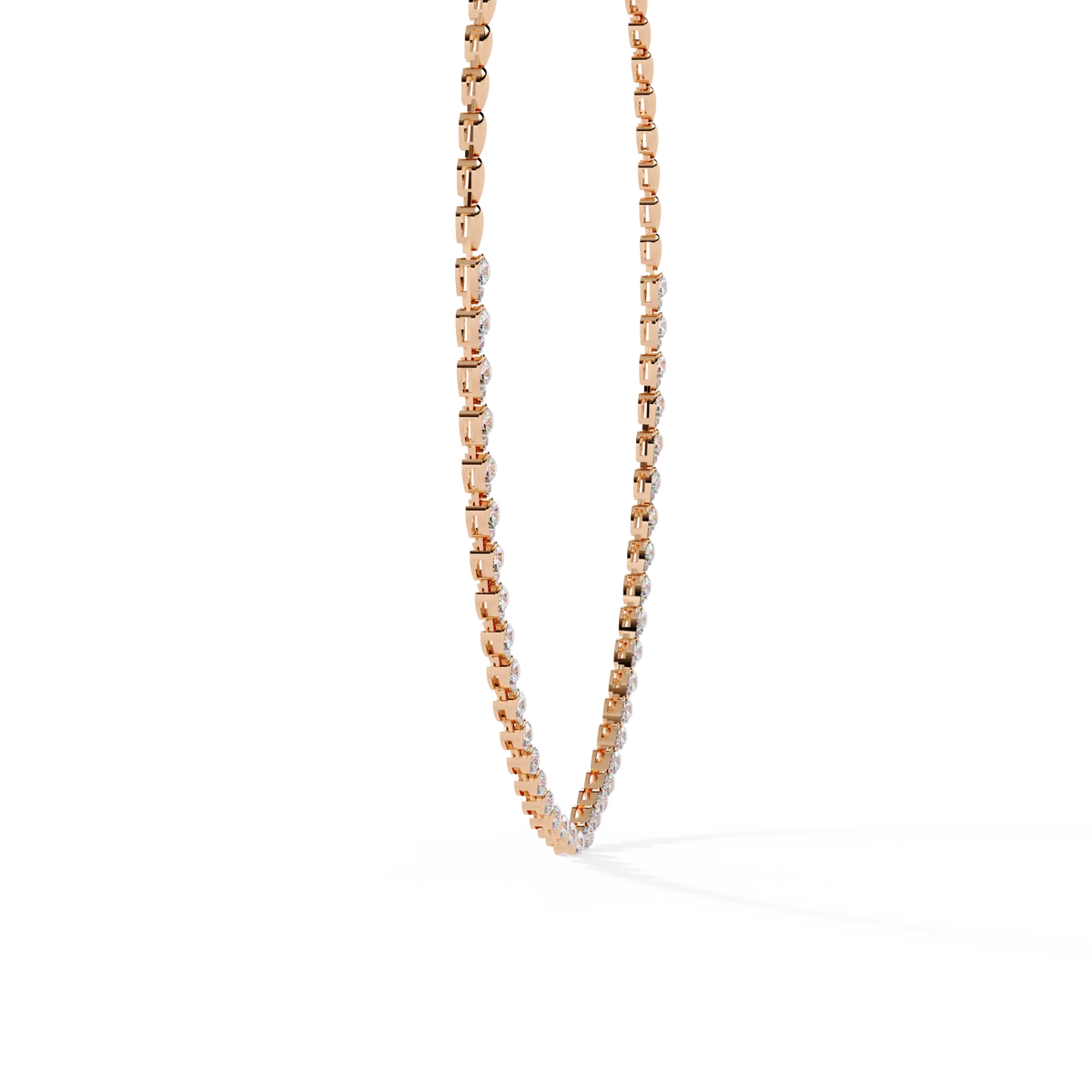 Twista Tennis Lab Grown Diamond Necklace - Ophiratbf