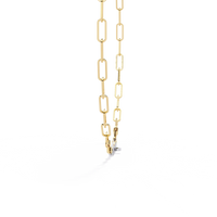 Avenue Bar Paperclip Lab Grown Diamond Necklace - Ophiratbf