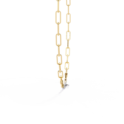 Avenue Bar Paperclip Lab Grown Diamond Necklace