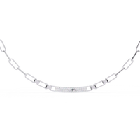 Avenue Bar Paperclip Lab Grown Diamond Necklace - Ophiratbf