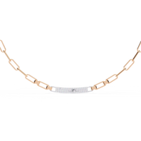 Avenue Bar Paperclip Lab Grown Diamond Necklace - Ophiratbf