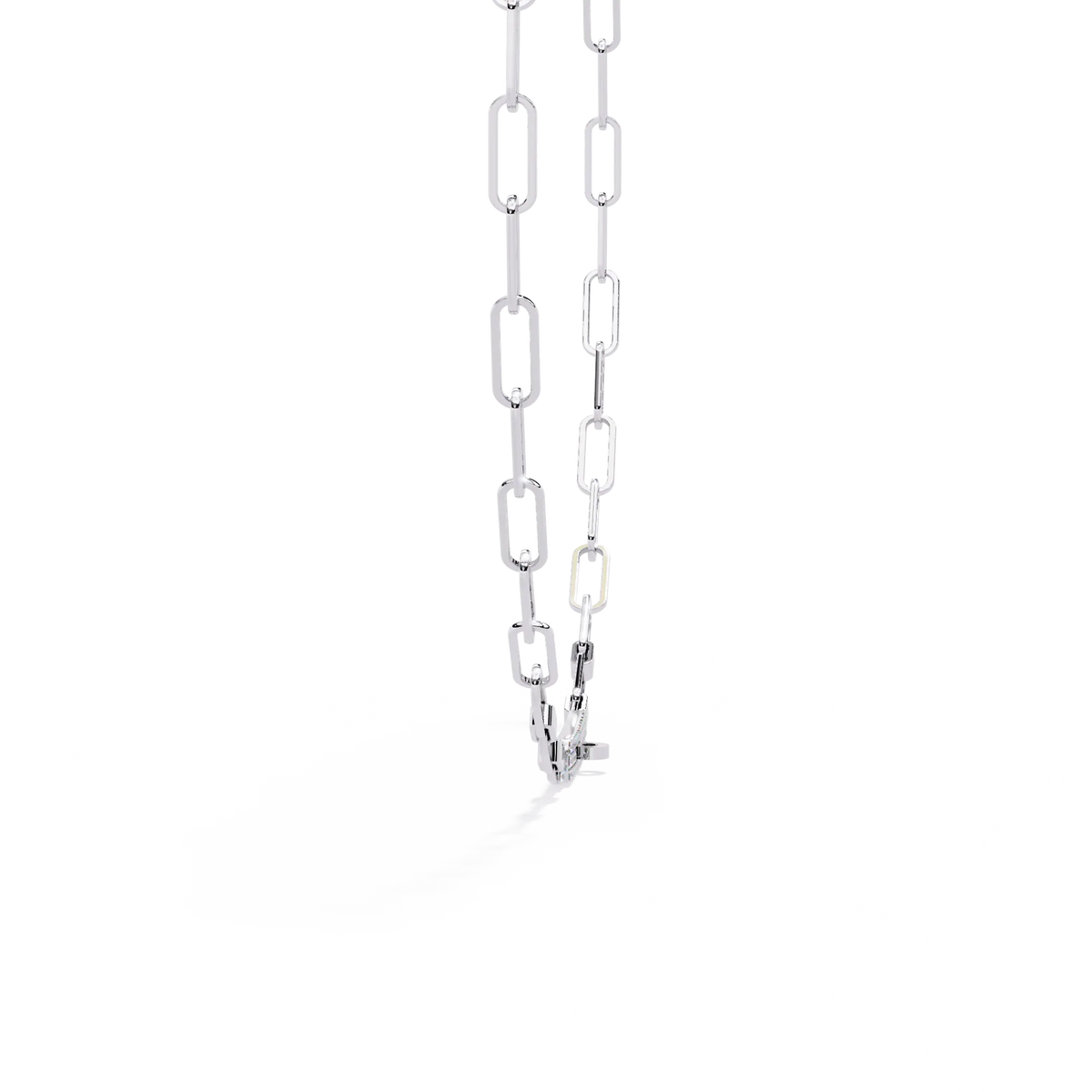 Avenue Bar Paperclip Lab Grown Diamond Necklace - Ophiratbf