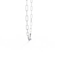 Avenue Bar Paperclip Lab Grown Diamond Necklace - Ophiratbf