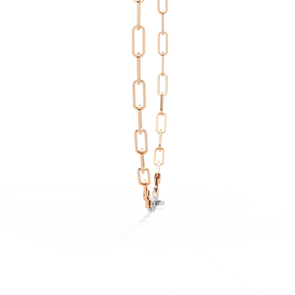 Avenue Bar Paperclip Lab Grown Diamond Necklace